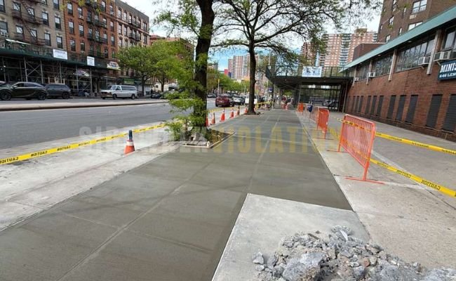 Commercial sidewalk repair project in the Bronx, NY